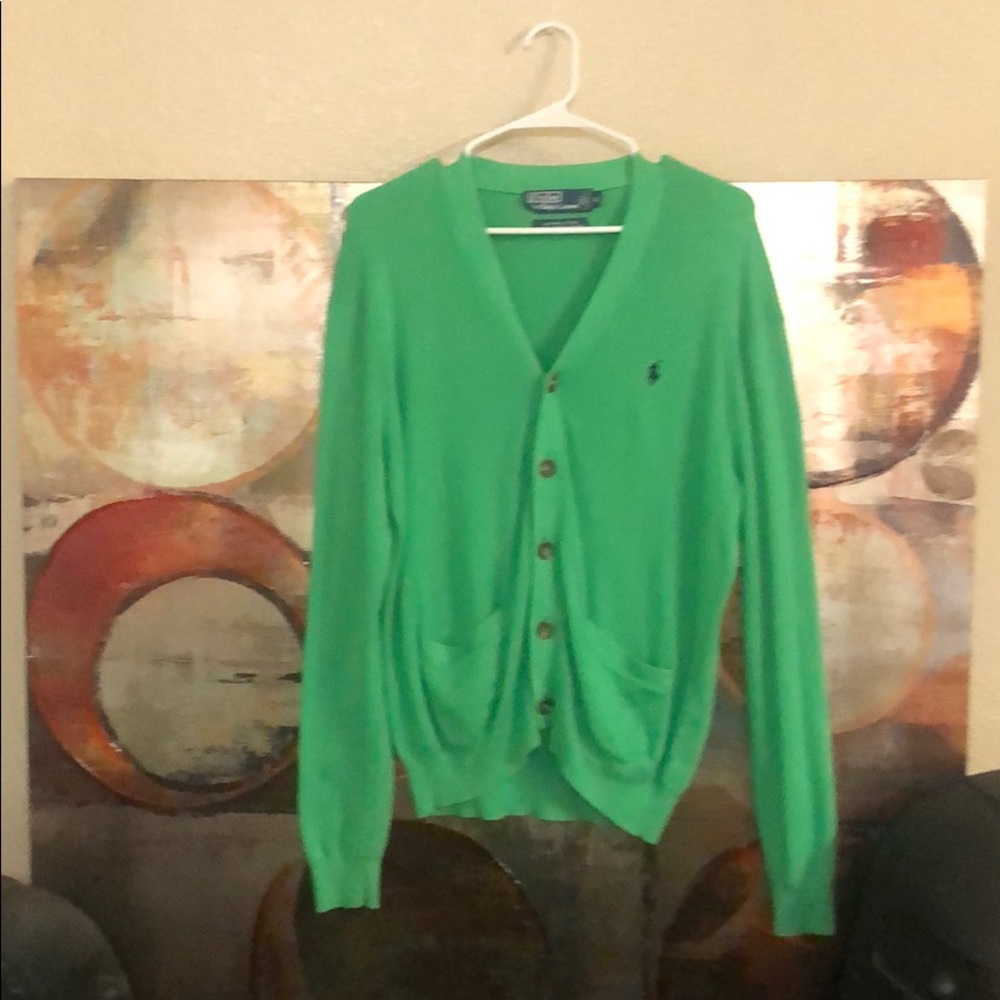 Ralph Lauren Green Cardigan